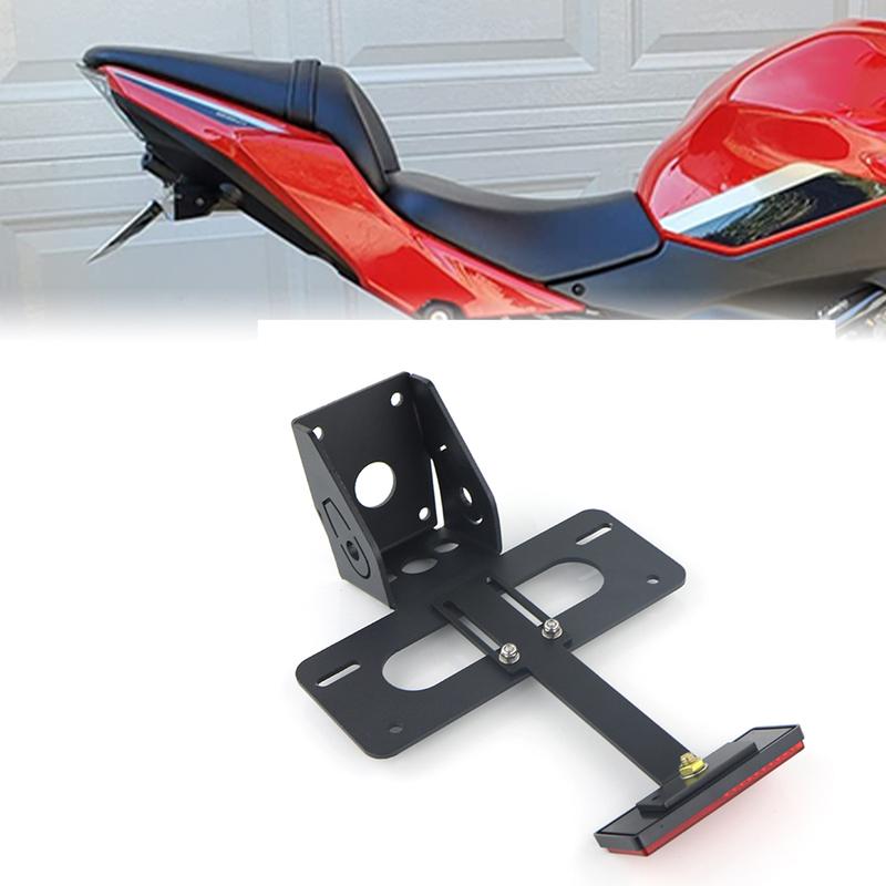 Кронштейн держателя номерного знака подходит для Kawasaki Z650 2017-2026 Ninja 650 / KRT /ABS Z 650 ABS Задний комплект для уборки хвоста / Устранитель крыла