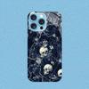 Trendy Skull & Botanical mobile phones Glass phone case for iphone 17 pro max cover for iPhone 17 16 15 14 13 12 11pm Pro Plus