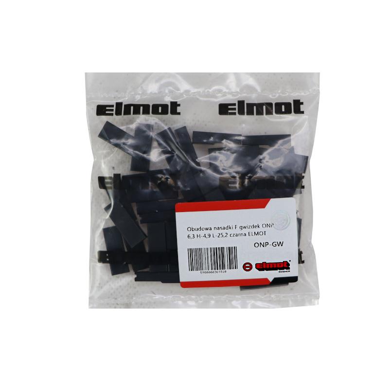 F whistle cap housing ONP 6.3 H-4.9 -25.2 black (packed 50 pcs) ELMOT visible price for 1 piece