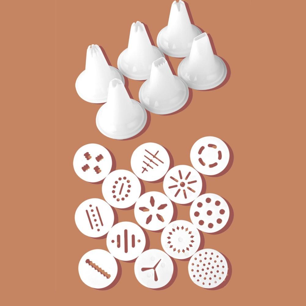 20 шт./набор наборов для печенья, формочки для печенья, шприцы для печенья, насадки для экструдера, кондитерские инструменты для крема, бисквитницы