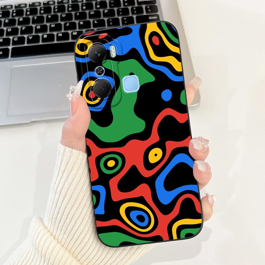 Чехол для Infinix Hot 12 Pro Play Cover X668 X6816 Мягкий Жидкий Силикон Защита Камеры Чехлы Для Infinix Hot 12i Hot12 Play Capa