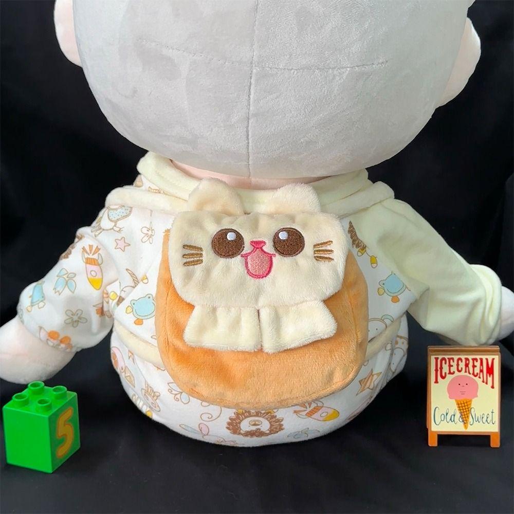 Replacement 17Cm Labubu Bag Animal Style Doll Clothing Accessories Plush Doll Backpack  10cm Doll