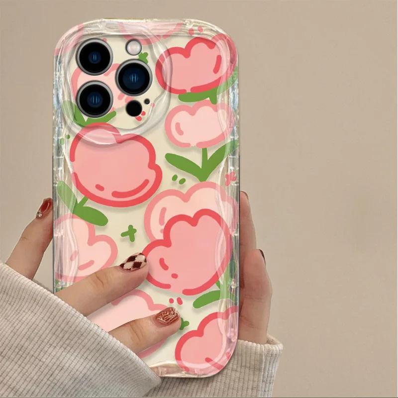 Цветочный чехол для OPPO Realme C53 C55 C65 C67 C35 C21Y C25Y C31 C33 C20 C11 C21 C12 C15 C25 C30 GT 6 10 11 5 6 7 12 13 Pro Plus