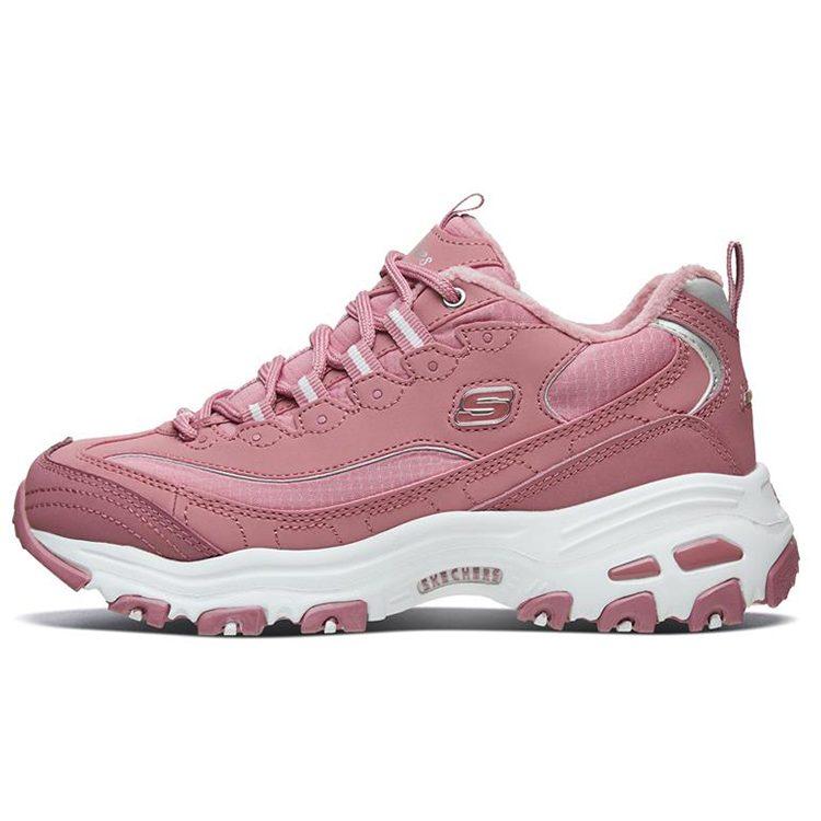 Skechers D Lites 1.0 Низкие Беговые Кроссовки Розовые Женские 66666125-MVE