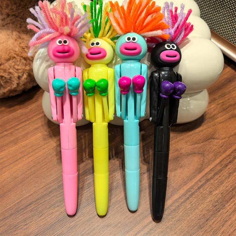 3/4 шт. Новинка Боксерская перчатка Ручки Мягкая эргономичная ручка-шариковая ручка для снятия стресса для ежедневного письма и ведения заметок