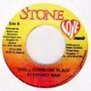 7-дюймовая пластинка ELEPHANT MAN - Shell Down The Place NONE Stone Love Musi 2008 Ямайка Регги, Ска и Даб Б/У