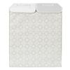 Laundry Basket 50X41X57 Cm Double Gray Fabric Foldable