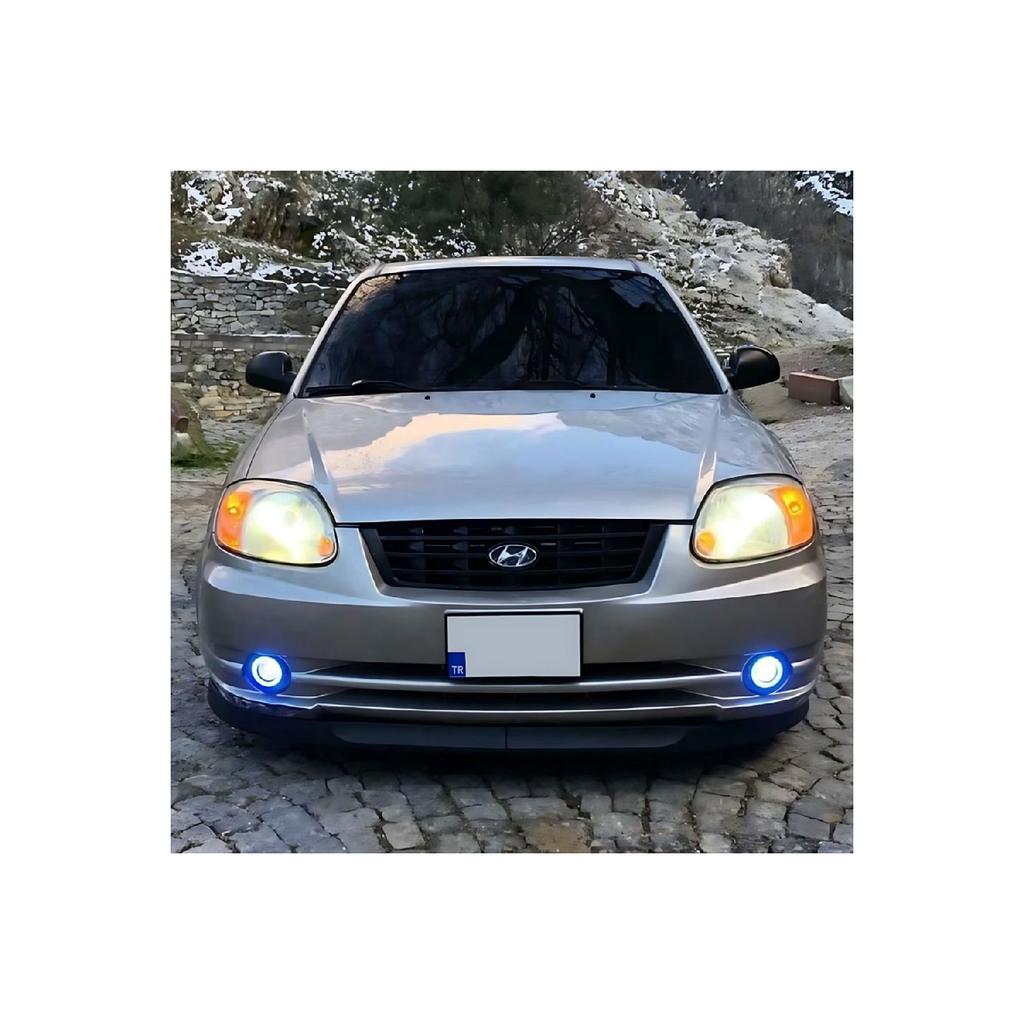 Hyundai Accent Admire 2000-2006 Совместимые H Lip Гибкая передняя губа 2 шт. Вставка передней двери Бампер Нижний язычок