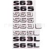 Applicable to the new two-color tail label S63 S65 S65L S63L rear character label black and red hybrid label