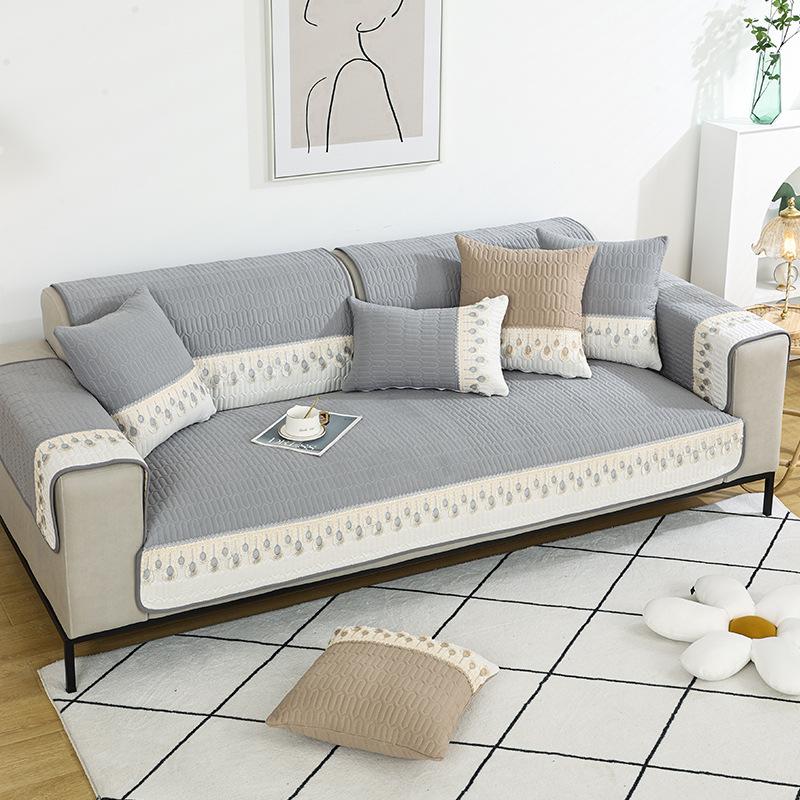 Чехол для дивана из хлопка с защитой от царапин, универсальный нескользящий чехол для гостиной, утолщенный износостойкий чехол для дивана, полная защита