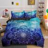 Psychedelic Boho Luxury Bedding Set 2/3PCS With Pillowcase King Mandala Duvet Cover Queen Comforter Cover Polyester Quilt Cover
