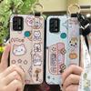 Kickstand Anti-knock Phone Case For UMIDIGI A9 Back Cover Protective Cute Cartoon Lanyard Dirt-resistant Soft Case Ring