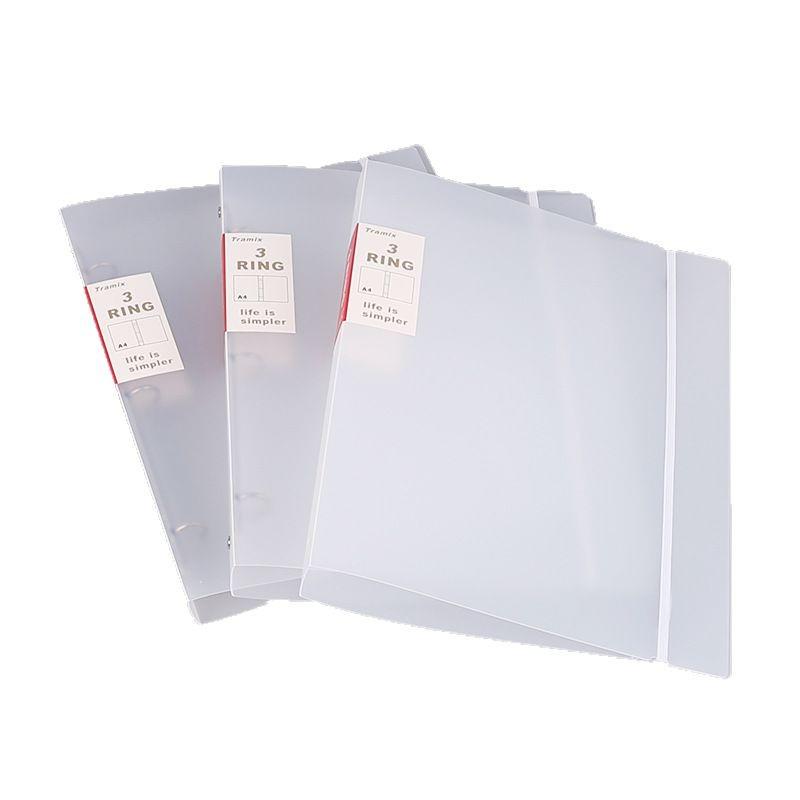Clear 3-Ring Binder: Data Test Paper & Sheet Music Folder with Page-Turning Pockets