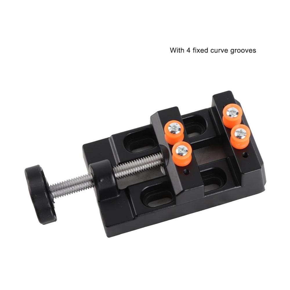 Mini Flat Clamp Milling Clamping Table Aluminum Alloy Table Vise Watch Repairing
