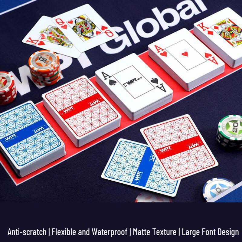Водонепроницаемые игральные карты для покера Texas Hold'em Brangdy из ПВХ