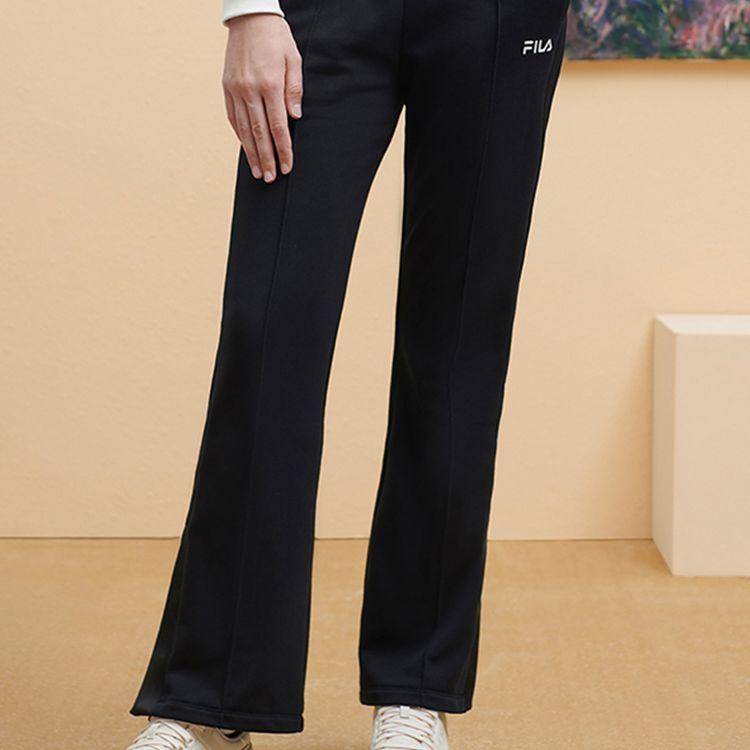 Fila 2023 Осень Новые Простые Облегающие Вязаные Расклешенные Брюки Мужские Брюки Черные F11W348601FBK