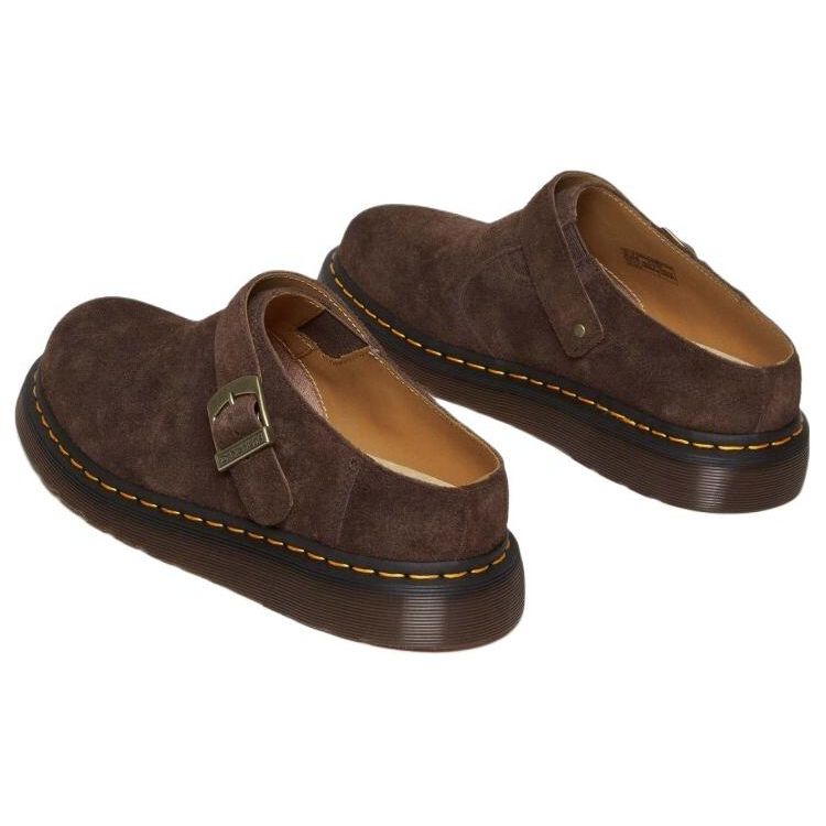 Доктор. Кроссовки Martens Isham Desert Oasis Suede Mule темно-коричневые унисекс 31734201