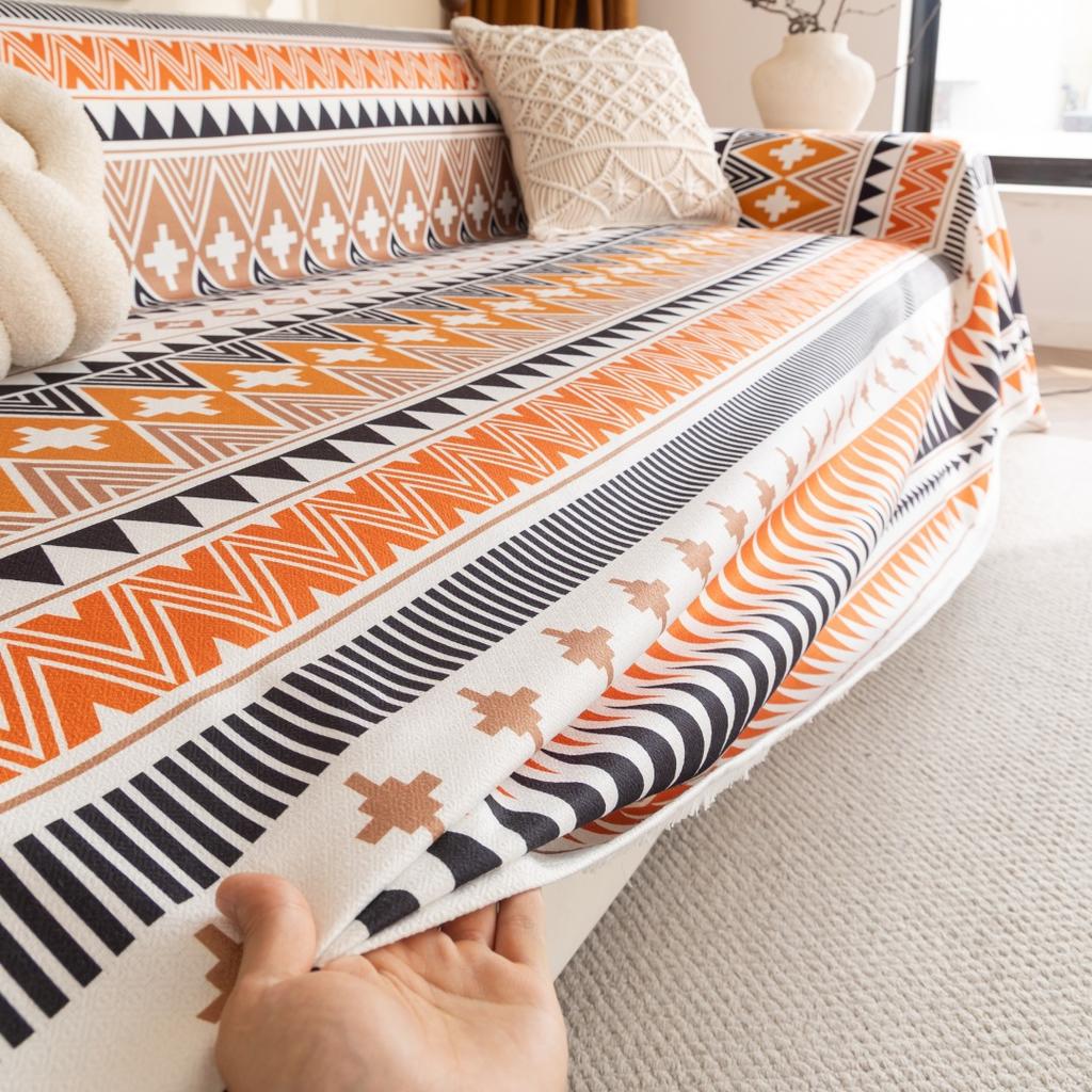 1 шт. Богемное покрывало для дивана с принтом, универсальное для дивана в гостиной, чехол для дивана в стиле бохо, мягкий, подходит для домашних животных, многофункциональный протектор