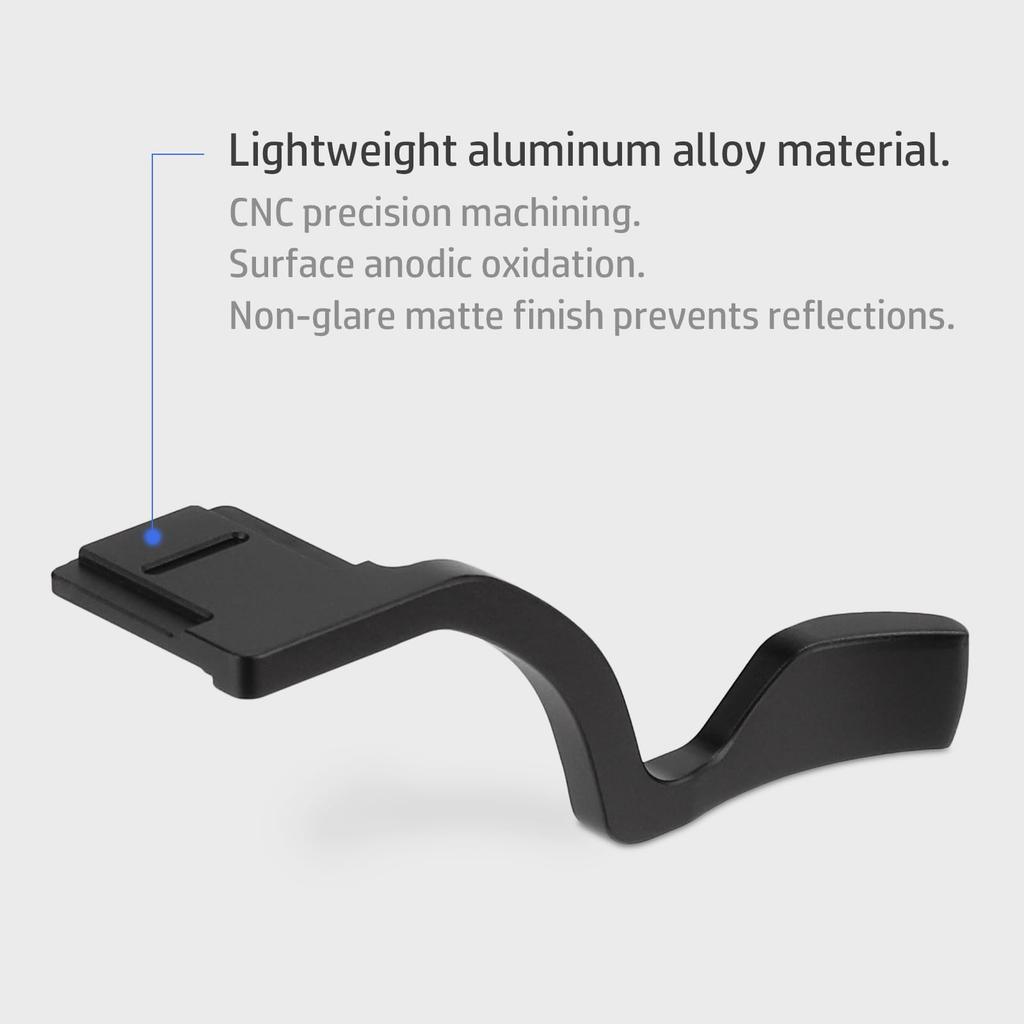 Haoge Metal Thumb Up Rest Hand Grip Nikon Zf ZF Camera Accessories Black Hot Shoe Thumb Up THB-ZF-B