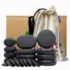 Tontin 20pcs/set Hot Stone Massage Set Heater Relieve Stress Back Pain Health Care Lava Basalt Round Massage Tool Stones