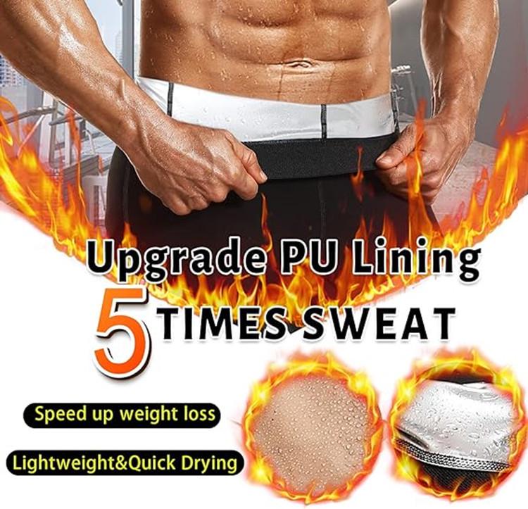 Men's High-Sweat Wicking 5-Point Tight Shorts for Running, Fitness, and Body Sculpting