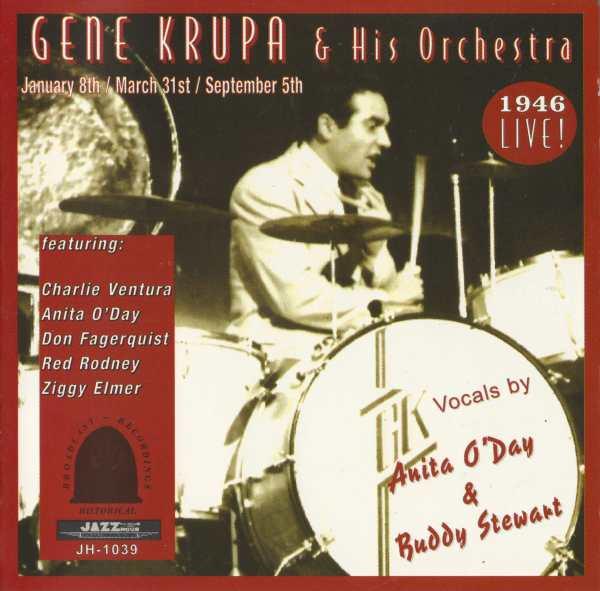 CD GENE KRUPA - 1946 Live JH1039 Jazz Hour Compa 1994 US Jazz Used