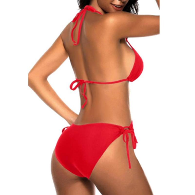 Европейский и американский сексуальный горячий купальник бикини-треугольник для женщин
