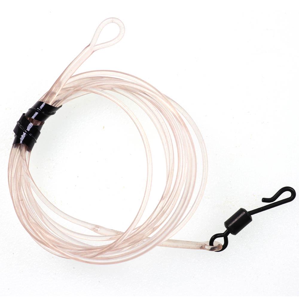 Bimoo 1PC 30LB 35LB 45LB Fluoro Carbon Fused Carp Link High Carbon Carp Main Line Braided Carp Leader Trace with Terminal Swivel