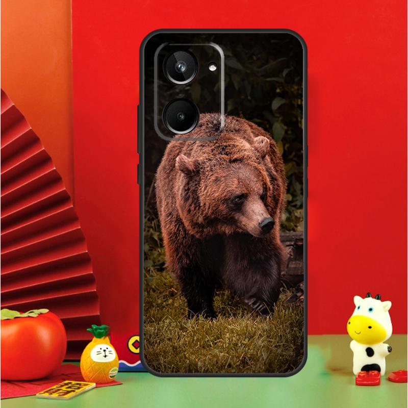 Grizzly Bear For Realme GT6 GT7 15 Pro 10 11 12 13 14 Pro Plus C65 C67 C63 C61 C55 C51 C53 C35 C75 Case