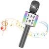 Sky Stone Wireless Karaoke Microphone, Bluetooth Microphone, with LED Light, Music Playback, Recording, for Home Karaoke, Parties, 3200mAh Battery,