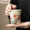 230 мл антикварный керамический кувшин для чая Ru Kiln Creative Nine Peach Tea-separating Cha Hai Justice Cup Divide Teaware Gift Accessories