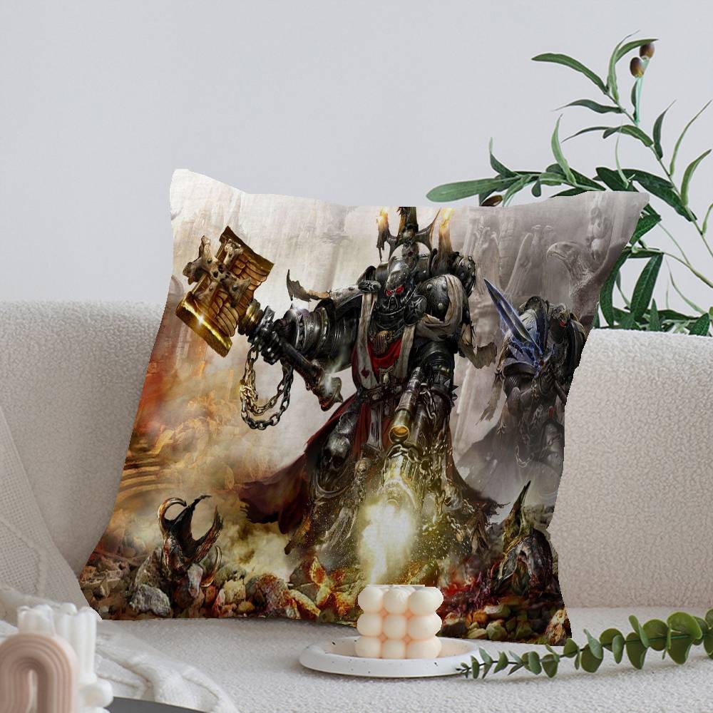 W-warha-mmers 40K Pillow Gift Home Office Decoration Bedroom Sofa Car Cushion Cover case 45x45