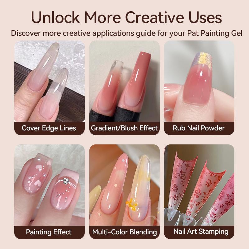 UR SUGAR 4 in 1 16 Colors Pat Painting Gel For Gradient Stamping Drawing Pattern UV/LED Gradient Patting Gel Palette