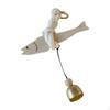 Hanging Wooden Fish Ornament with Cotton Rope for Home And Office Decor
