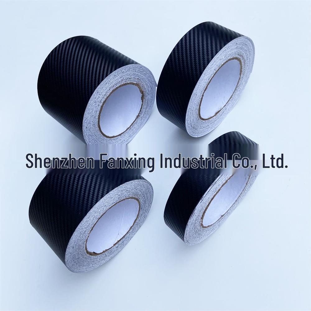 Трансграничная 3D Матовая Глянцевая Черная Пленка для Оклейки Автомобиля под Карбоновое Волокно - Доступна в 3/5/7/10СМ для Электромобилей