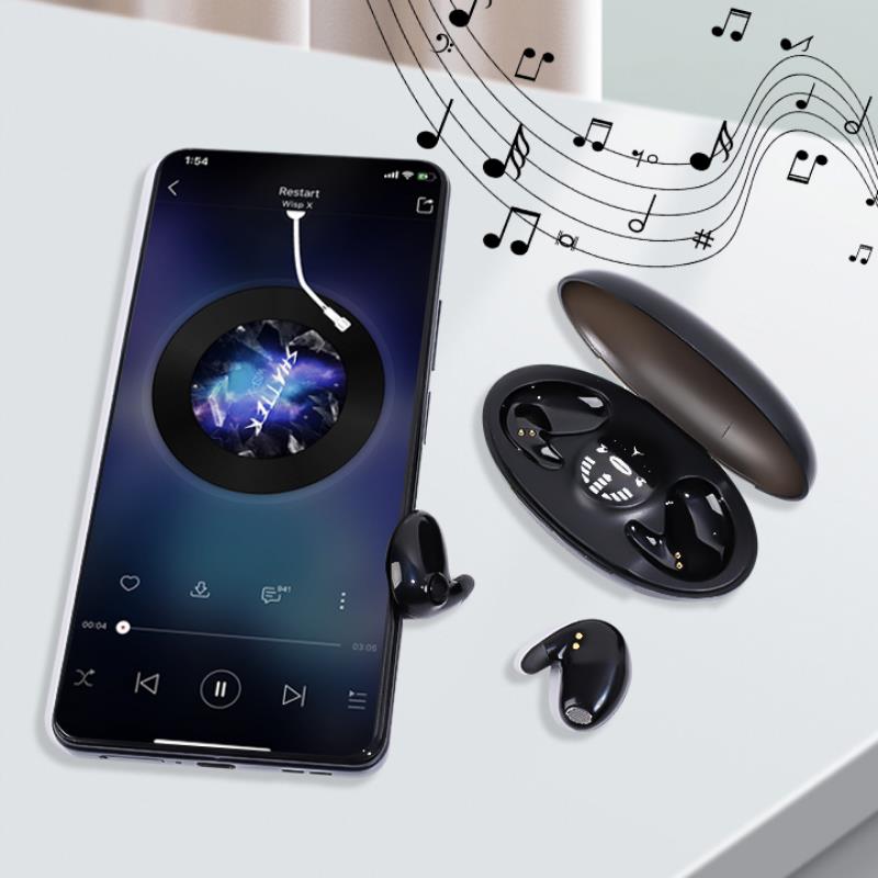 Невидимый беспроводной наушник для сна Bluetooth 5.3 Скрытые наушники Легкие Водонепроницаемые Шумоподавляющие Наушники с сенсорным управлением
