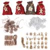 Decor Xmas Ornament Christmas Advent Calendar Number Label Countdown Hanging Tags Wooden Pendant
