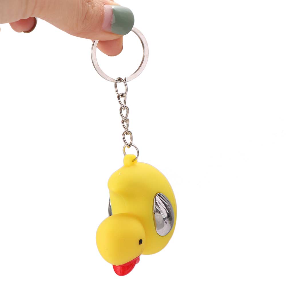 Interesting Shocking Ducks Keychain Interactive Toy Joke Gadget Electric Prank Toy Kids Gift