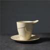 Kiln Coffee Cup And Saucer Set, Retro Ceramic Cup Creative Afternoon Tea Mug, Cappuccino Latte Coffee Cup