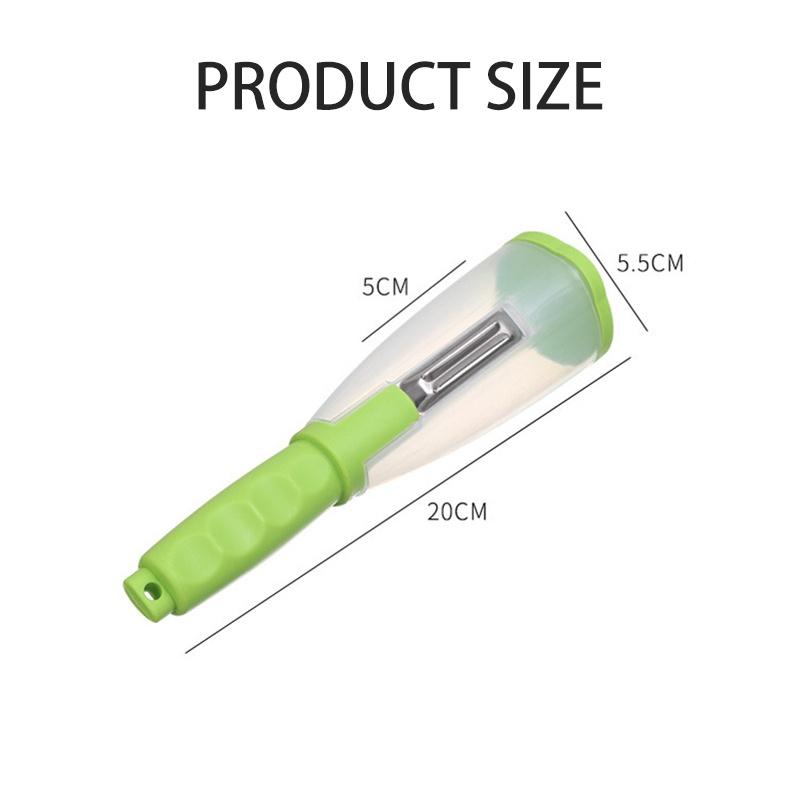 Многофункциональный нож для пилинга с трубкой для хранения, овощечистка, принадлежности для очистки фруктов и овощей, товары для дома