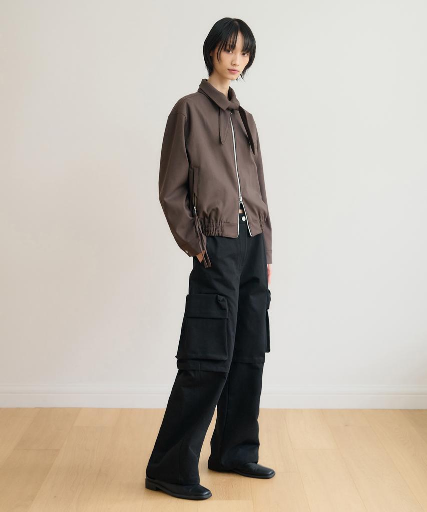 SIS A Wide Trench Cargo Pants [Black]