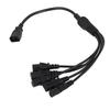 UPS PDU C14 To 5 X C13 Power Adapter Cable Male To Female 10A 250V Y Splitter Power Adapter Cable 1.6ft