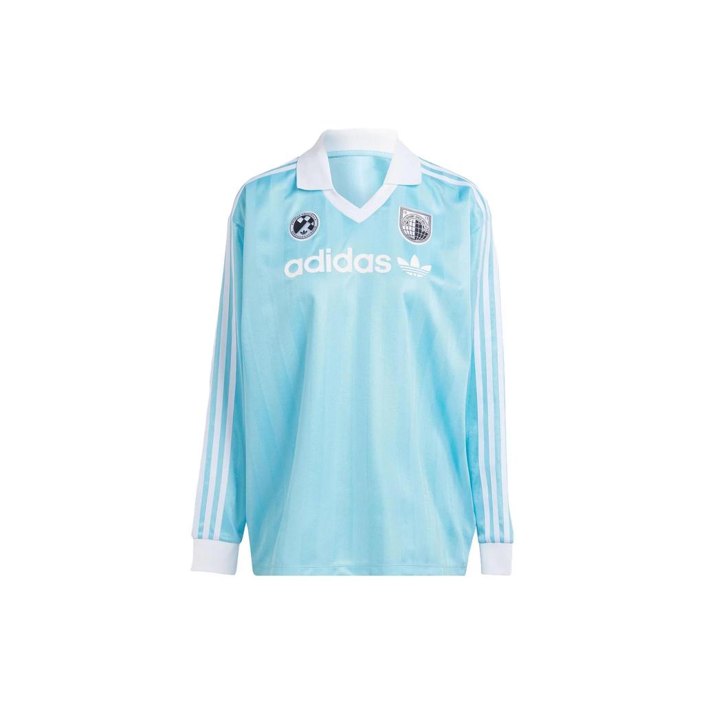 Adidas Originals Drop Shoulder Sleeve T Shirt Women's Crystal Blue (Unisex) T-Shirts IR9770