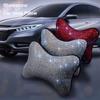 2 шт. блестящая подушка для шеи автомобиля с бриллиантами для автокресла водителя авто подголовник сиденья подушка со стразами Радуга Bling аксессуары