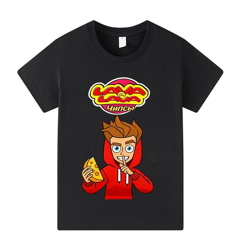 Merch A4 Graphic Print T-Shirt Boy Girl 2026 Summer Short Sleeved Kids Loose Comfortable Tshirt Top Children