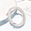 Popular Rhinestone Pearl Bracelet 3 Layers Winding Fashion Bracelet Female Jewelry ADM