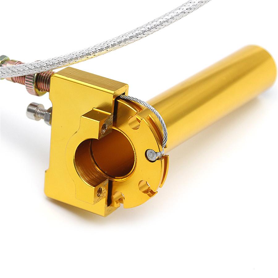 7/8" Twister Grip Throttle Tube Clamp w/ Cable For Motorcycle Dirt Bike 50-125cc