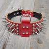 2inch Wide Cool Sharp Spiked Studded Leather Dog Collars For Medium Large Dogs Pitbull Bulldog Rottweiler German Shepherd M-XL