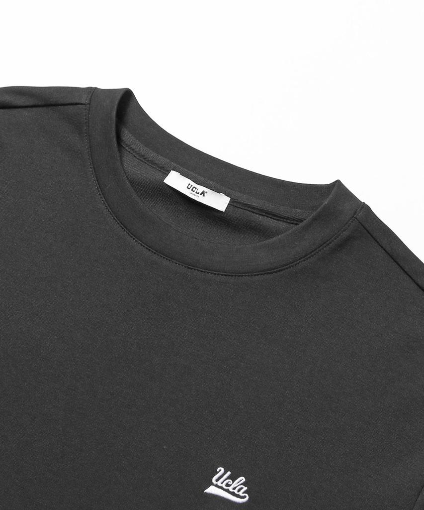 UCLA Unisex Embroidered Ucla Small Logo Long Sleeve T-Shirt [Black] (Ucrlt93)
