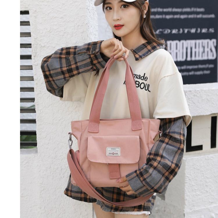 Сумка через плечо с несколькими карманами, водонепроницаемая нейлоновая сумка через плечо большой емкости, школьная сумка